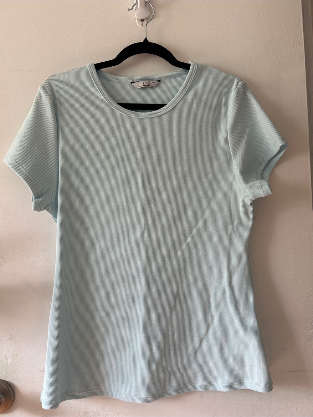knix Light Blue Crewneck Short Sleeve Tee